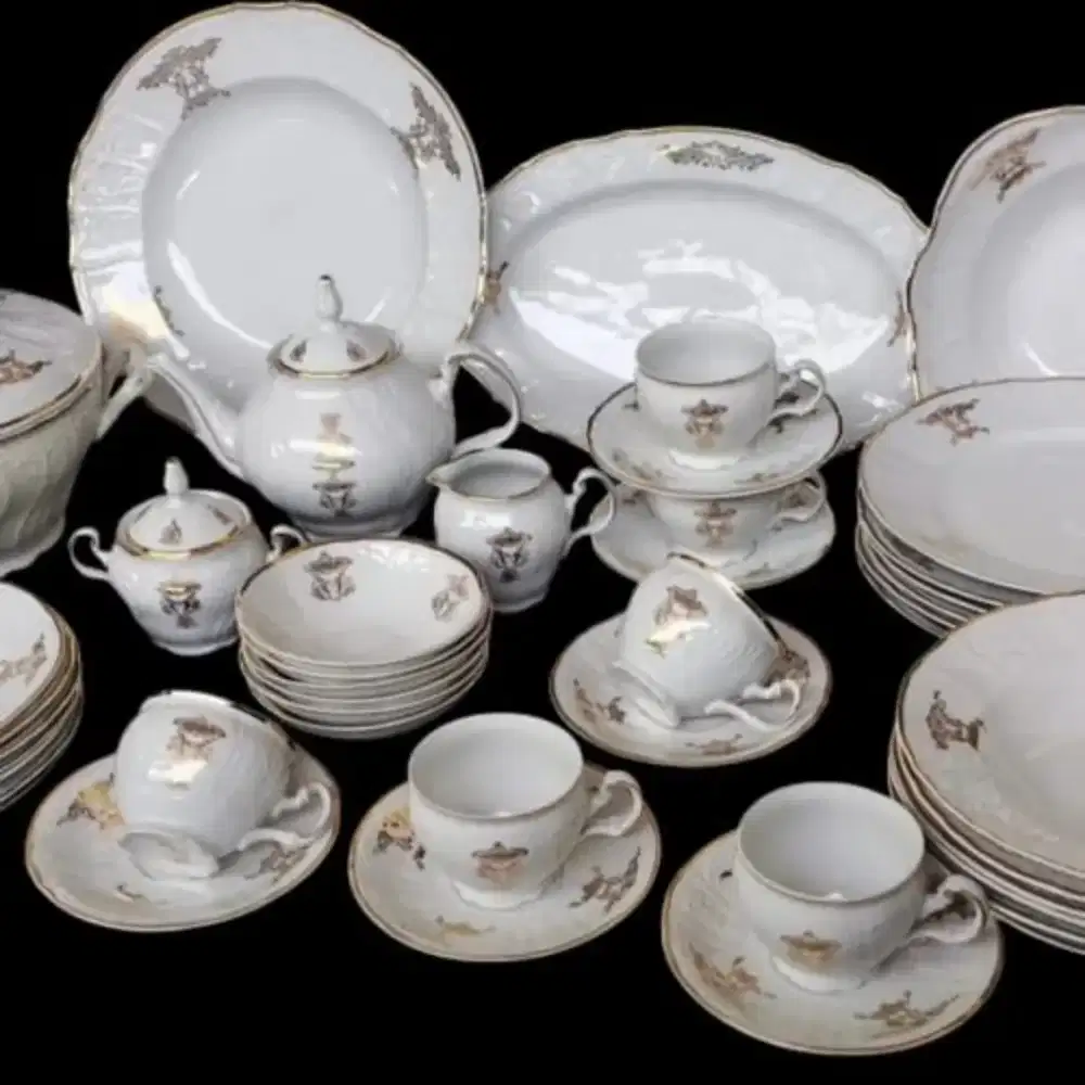 dinner set lengkap  czech, MULUS SEMUA
