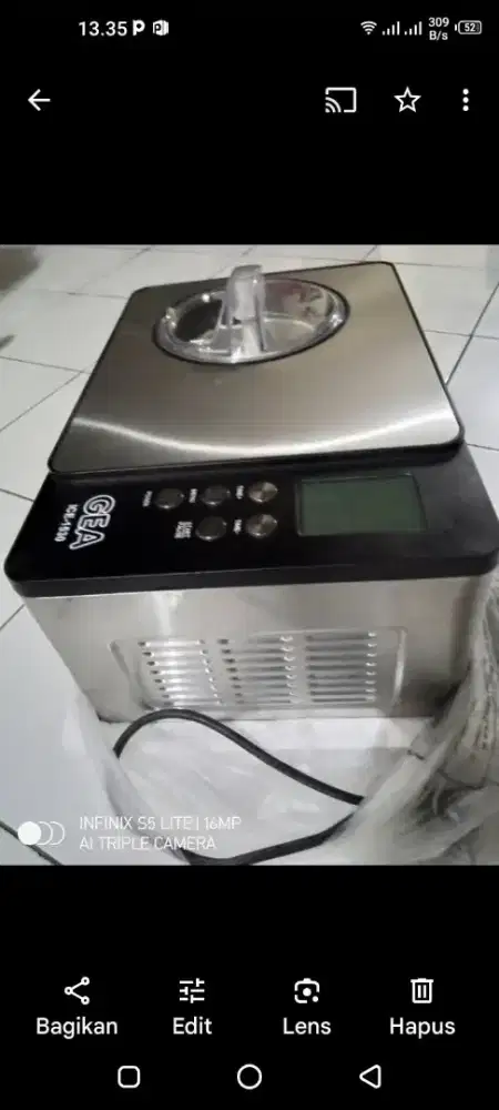 Dijual : Mesin Pembuat Ice Cream GEA Type : ICE 1530 (SEPERTI BARU)