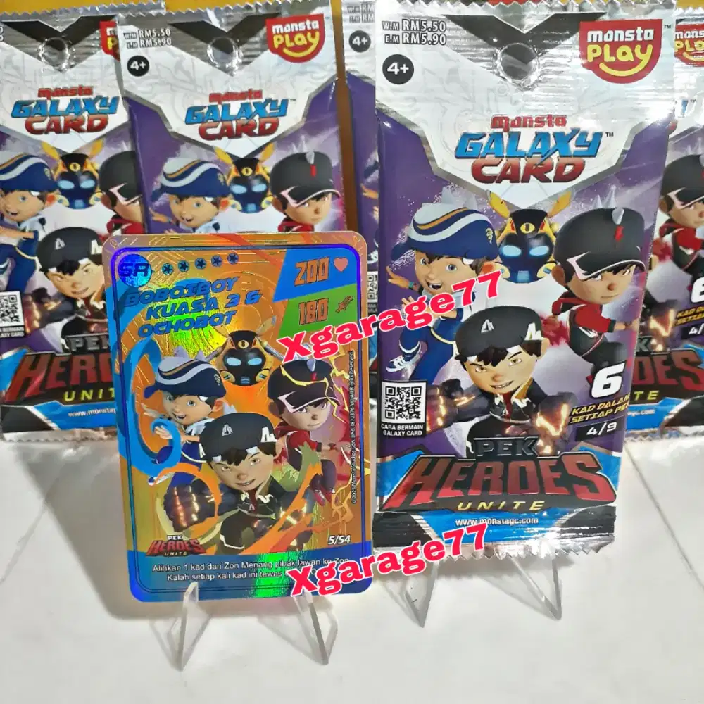Kartu Boboiboy Pek Heroes SR (10 Pcs)