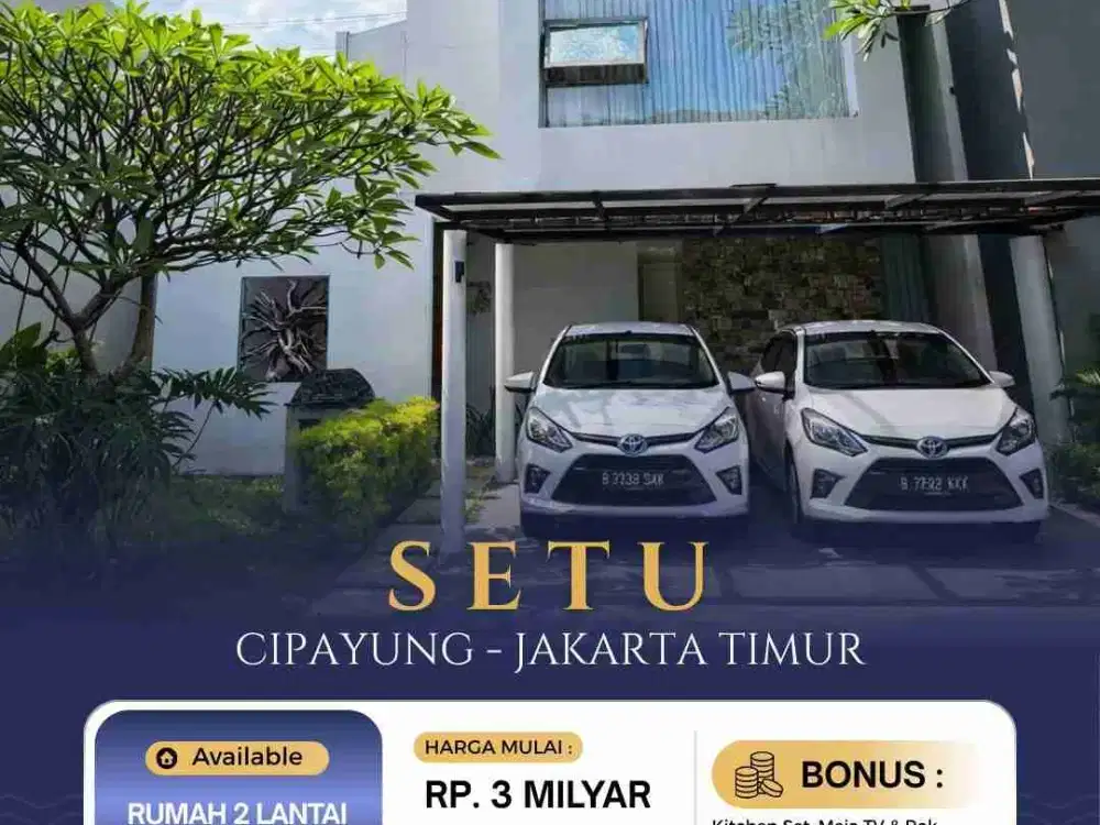 rumah hook Cipayung Jakarta Timur furnished