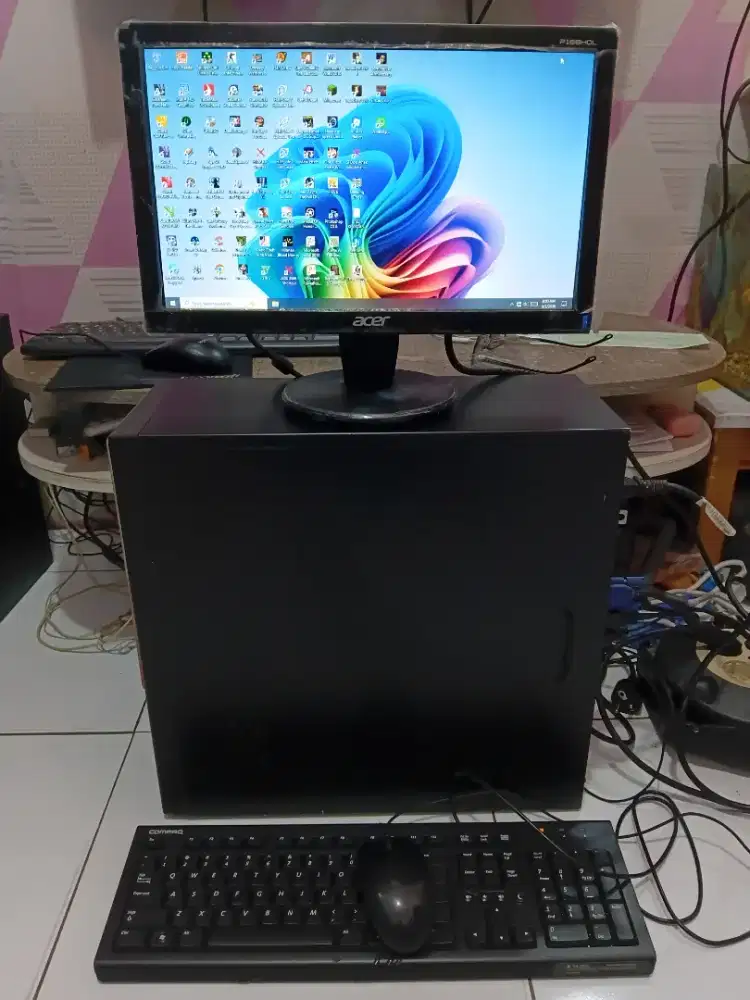 PC GAMING FULSET + LCD + RAM 8 GB + VGA 1 GB + HD 500 GB + GAMES APP