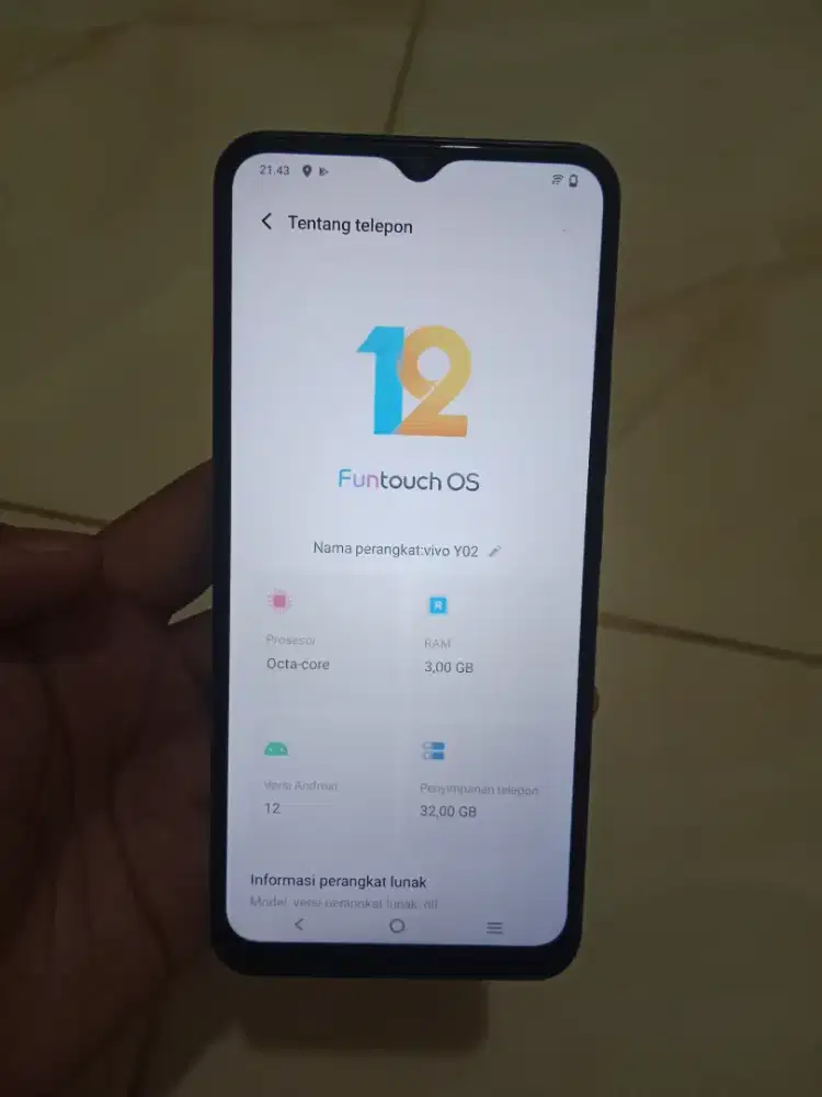 Vivo y02 3/32gb