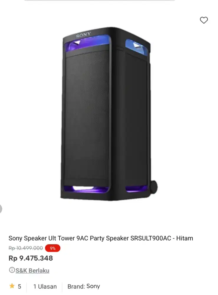 speaker ULT SONY promo bisa bisa cicilan tanpa dp bayar bulan depan