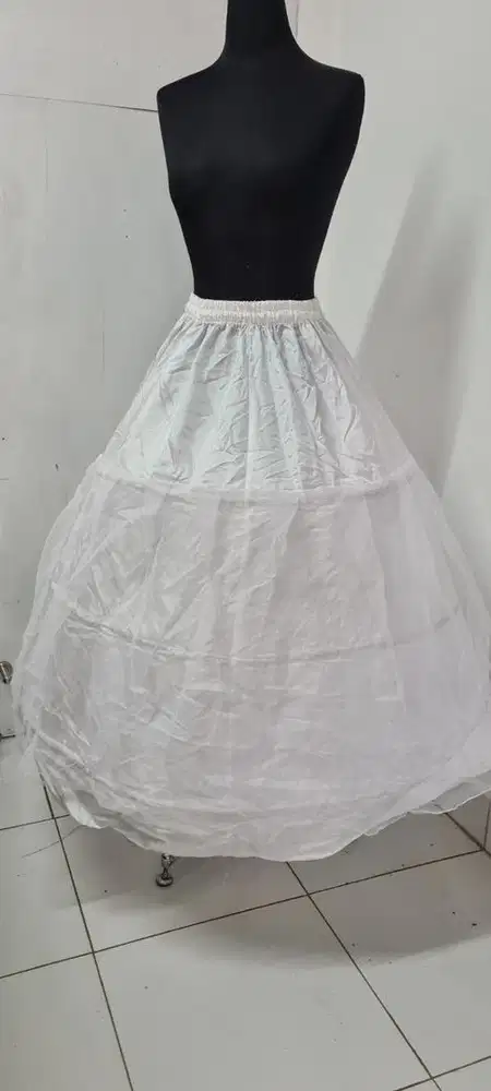 Petticoat premium rok pengembang gaun ring 3 plus tile