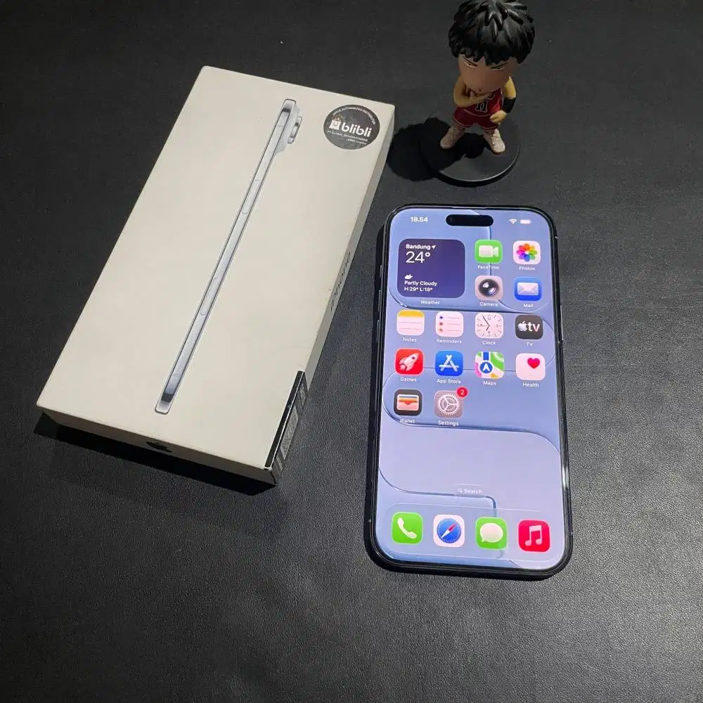 iPhone Air 256gb Sky Blue Garansi iBox GDN Aktif Fullset Ori