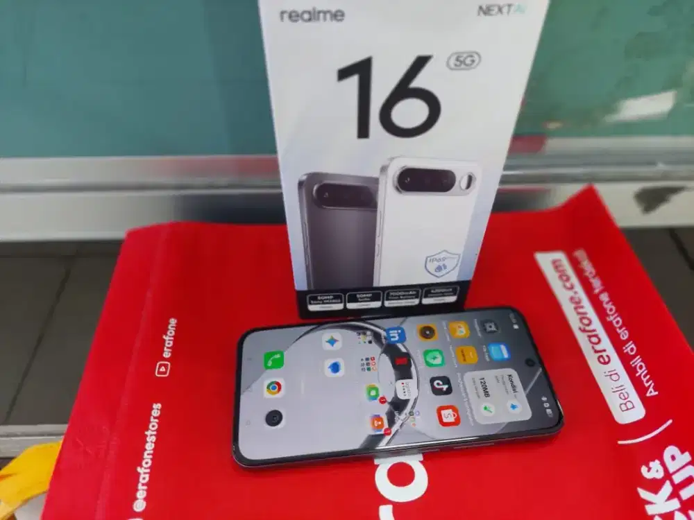 Realme 16 5G ram12/256 GB mulus no minus lengkap garansi activ