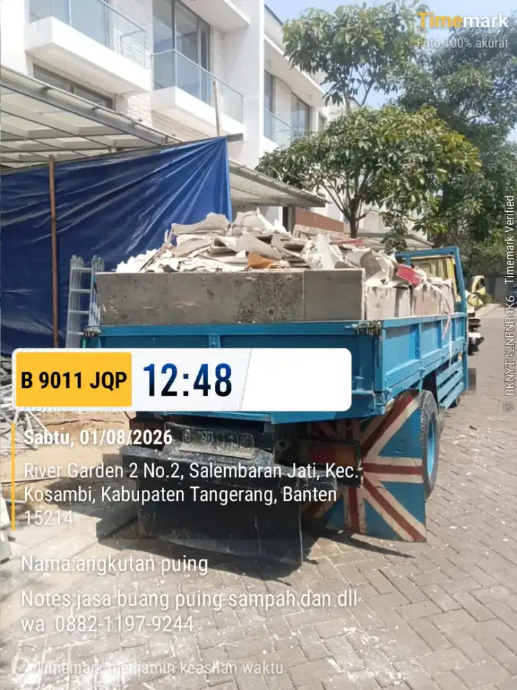 Jasa buang puing dan angkut sampah