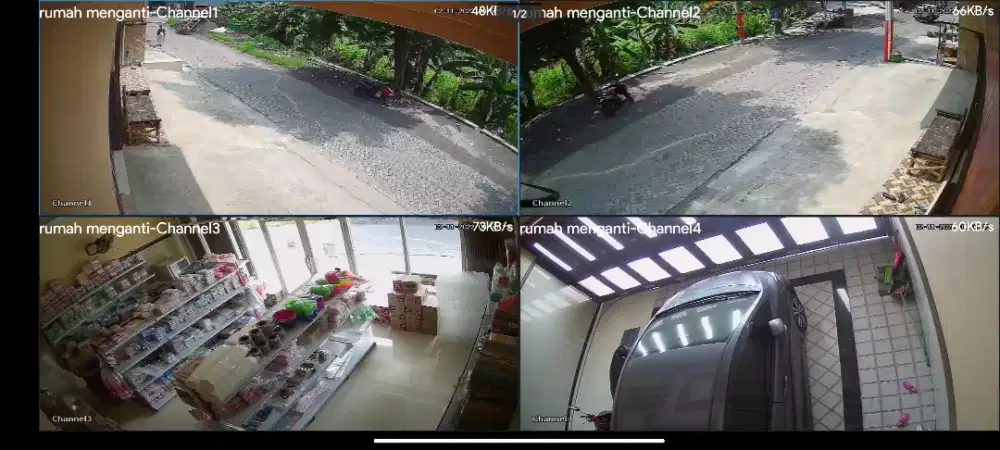 Paket kamera CCTV 4 chanel