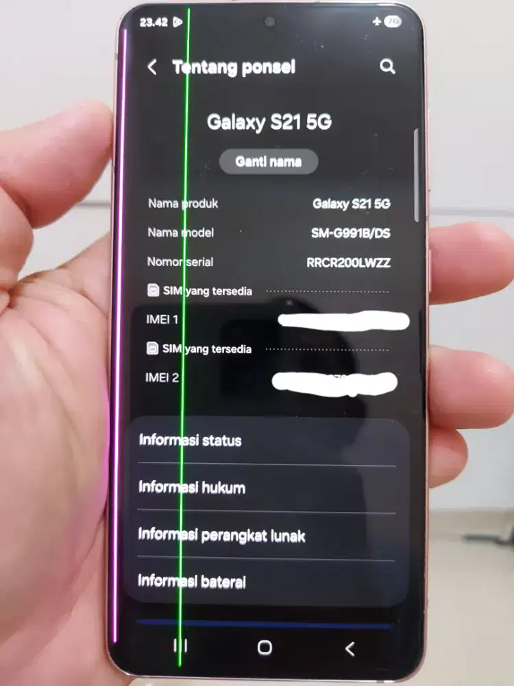 Jual samsung S21 PINK  8/256GB