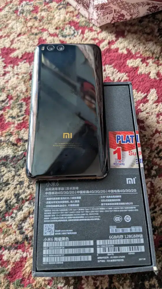 Mi 6 6/128 hitam