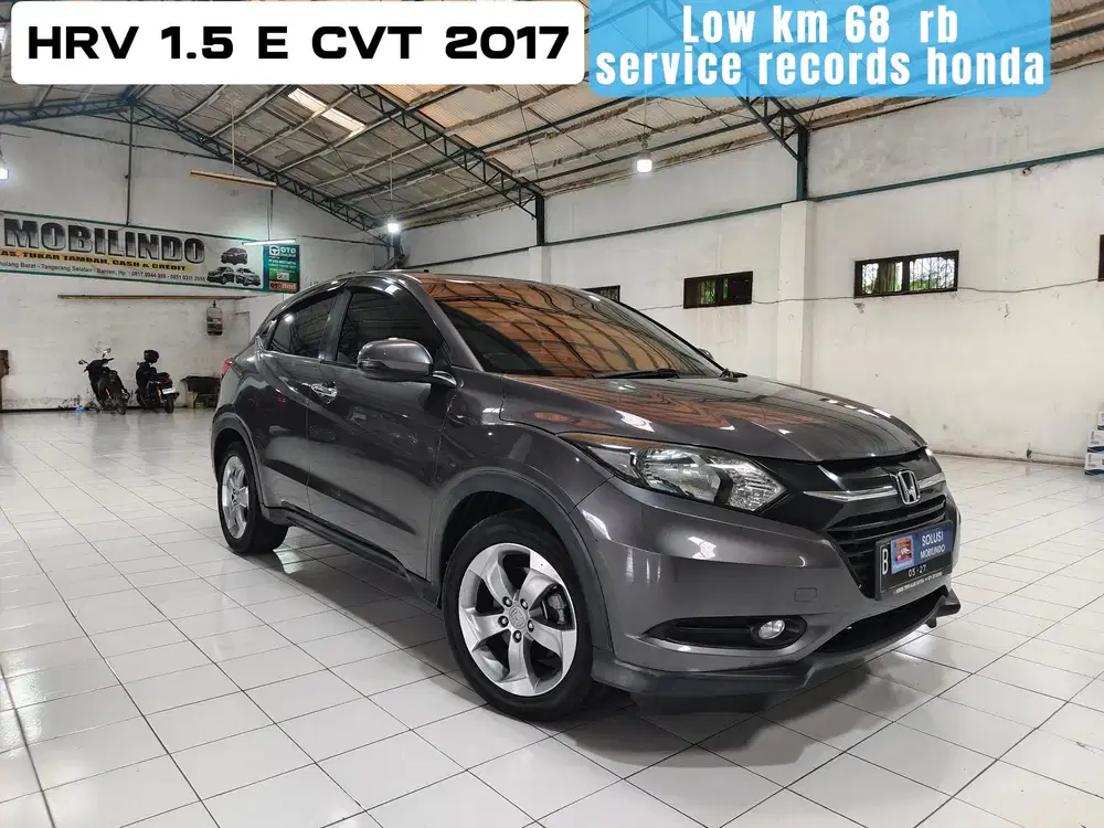 (Low Km) HONDA HRV E CVT 1.5 Bensin AT 2017 Dark gray