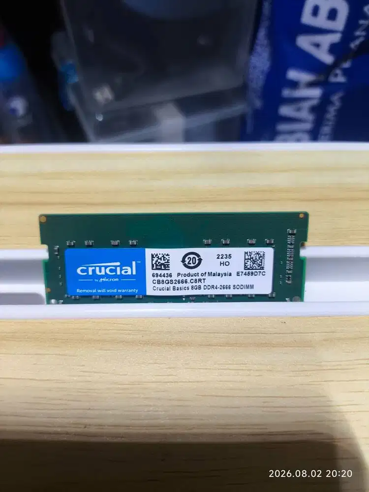 RAM SODIMM Crucial Basics DDR4 8GB 2666 CB8GBS2666.C8RT