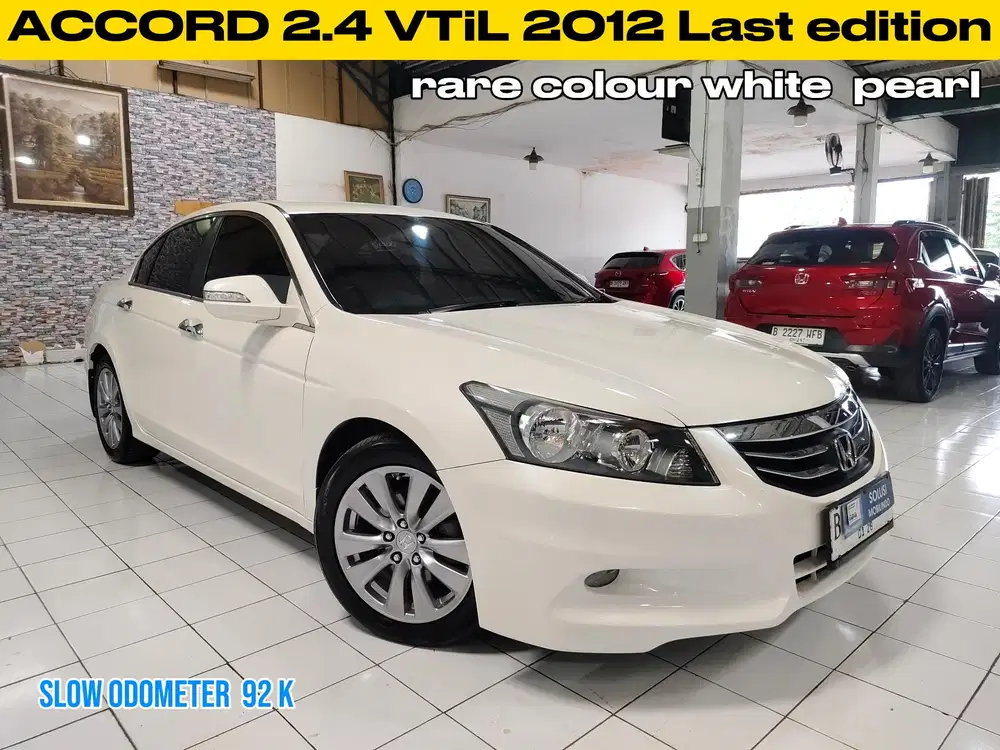 (KM 92 Rb) Honda ACCORD VTIL 2.4 Bensin AT 2012 Putih
