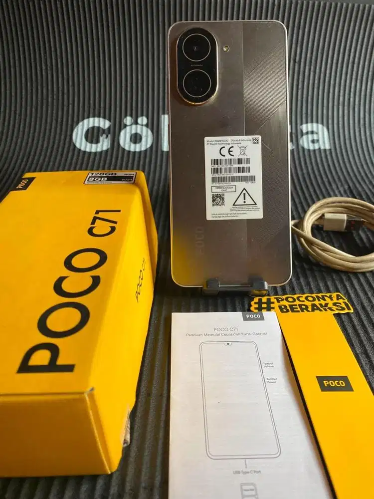 Poco C71 Ram4/128gb 4g fulset normal semua