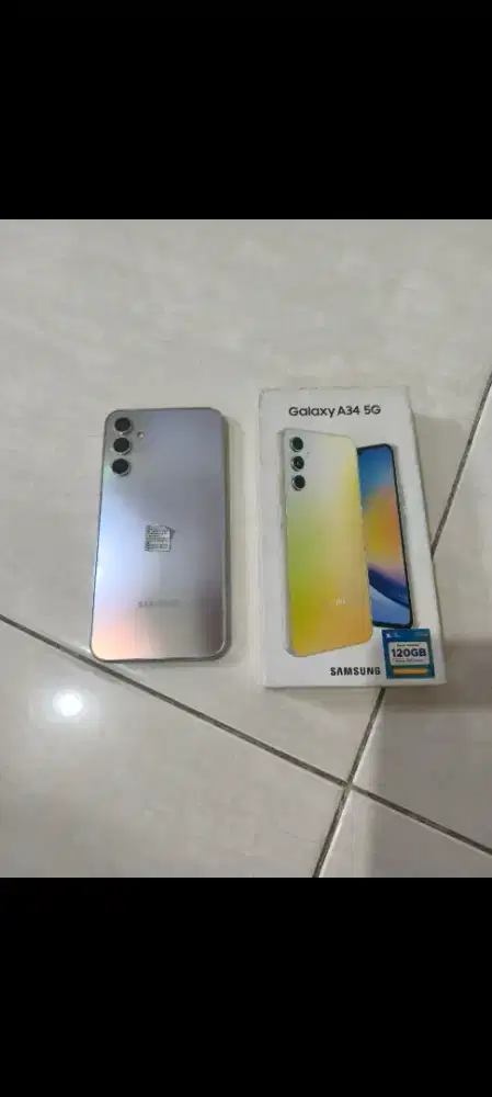 Samsung a34 5g 8/256 awesome silver sein