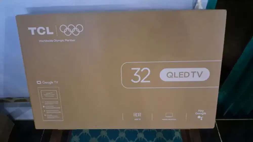 Tv tcl qled 32 google tv baru youtube netflix