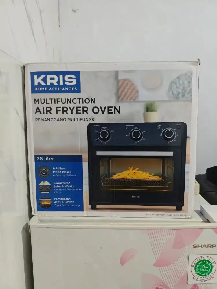Oven Air Fryer KRIS 28 liter Fullset Mulus