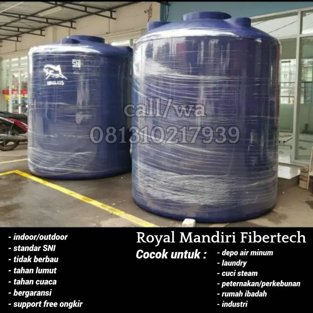 Tangki Toren Air TB5000 UB Glass - Free Ongkir