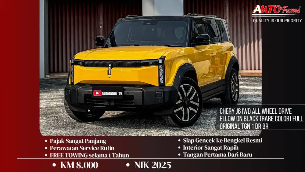 Chery J6 IWD All Wheel Drive NIK 2025