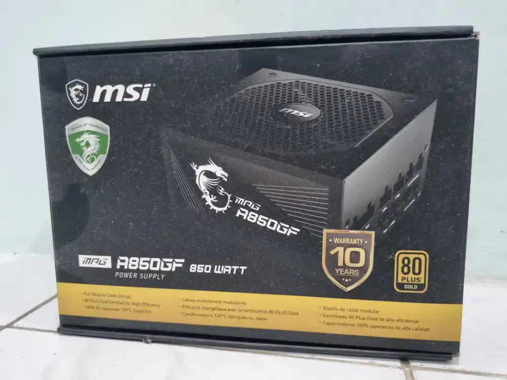 PSU Modular MSI A850GF