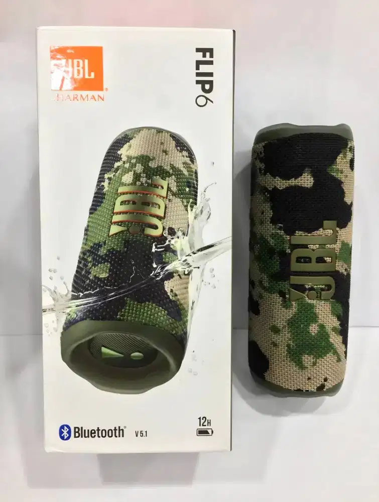 Speaker JBL Flip 6 Original Harman Squad Camo Limited Edition - BASS