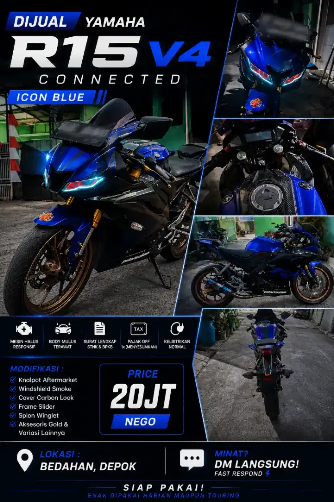 Yamaha R15 V4 Mulus