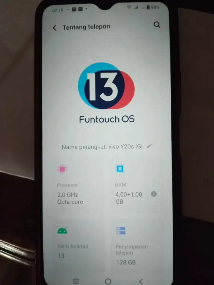 DIJUAL VIVO Y20S G