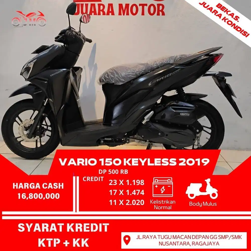 VARIO 150 KEYLESS SURAT LENGKAP CREDIT CUKUP DP 500 RB