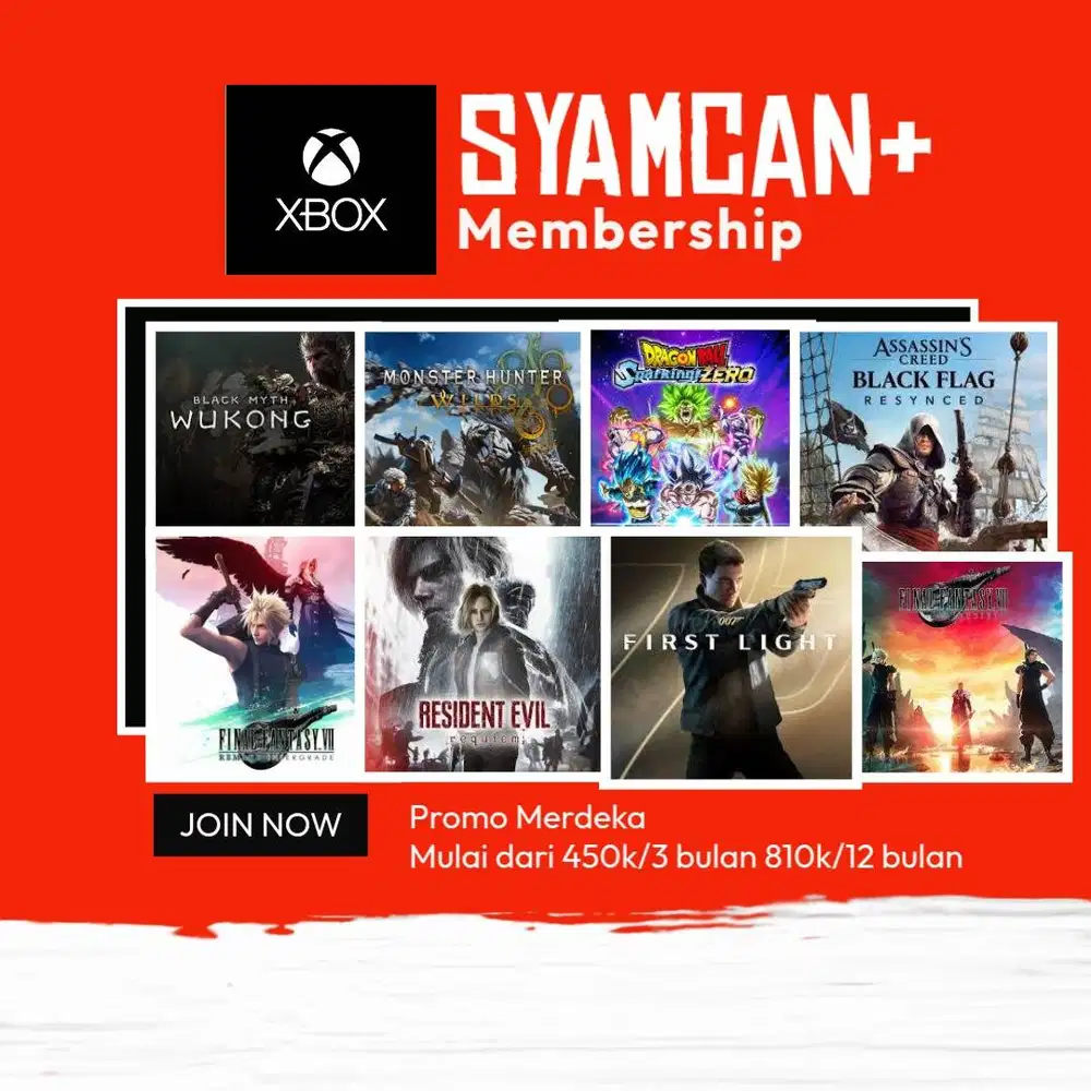 Promo Merdeka Membership SyamCan+ Xbox Series