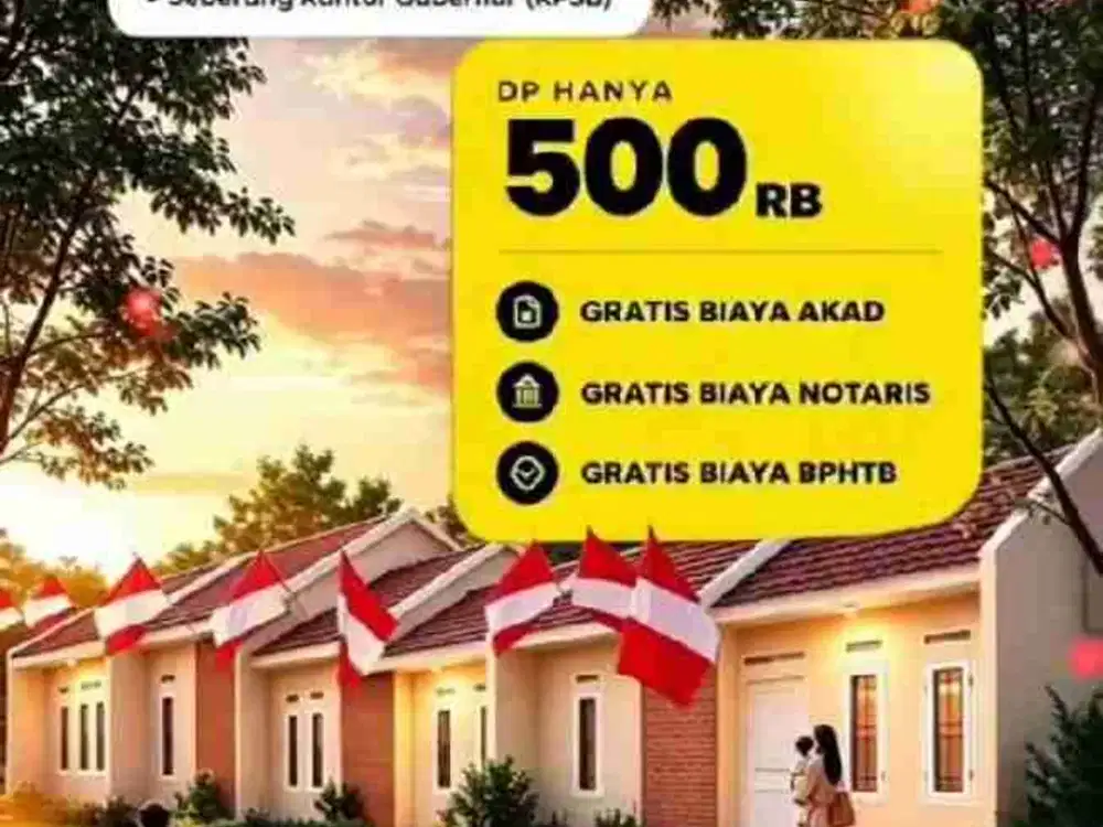 di jual rumah subsidi seberang kantor gubernur, samping kampus uin serang banten