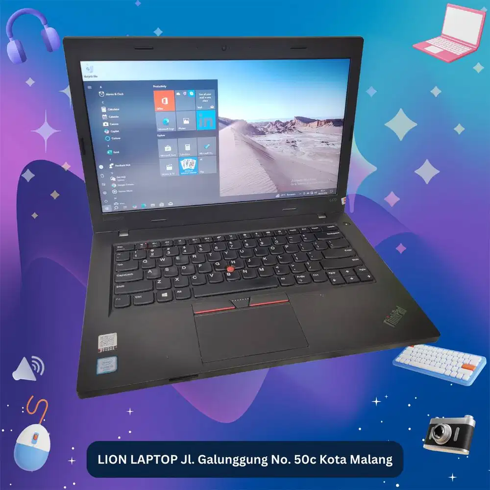 Double VGA Core i5 RAM 8 SSD Lenovo Thinkpad L470 [03|08]