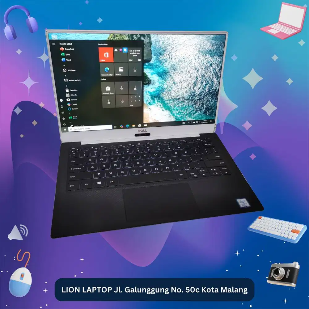 Slim & Ringan Core i5 RAM 8 SSD 256 DELL XPS 13 9370 [03|08]