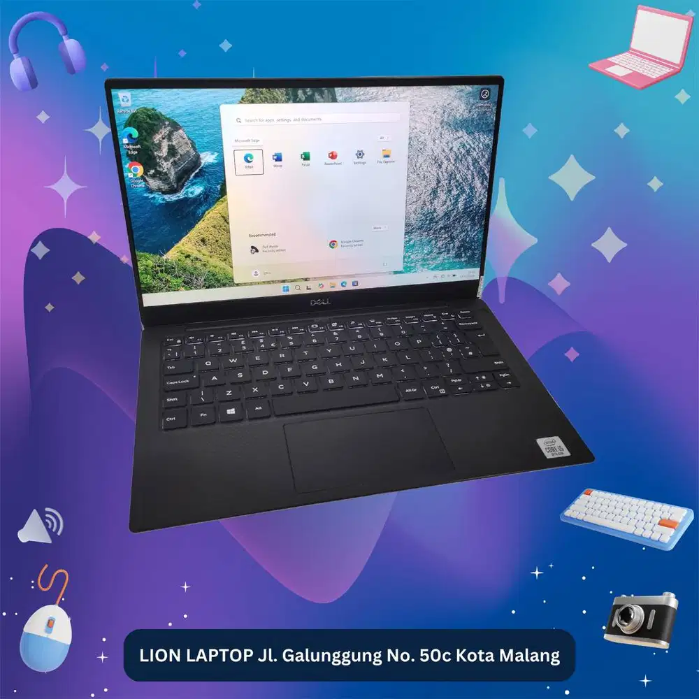 Slim & Ringan Core i5 gen 10 RAM 8 SSD 256 DELL XPS 13 7390 [03|08]