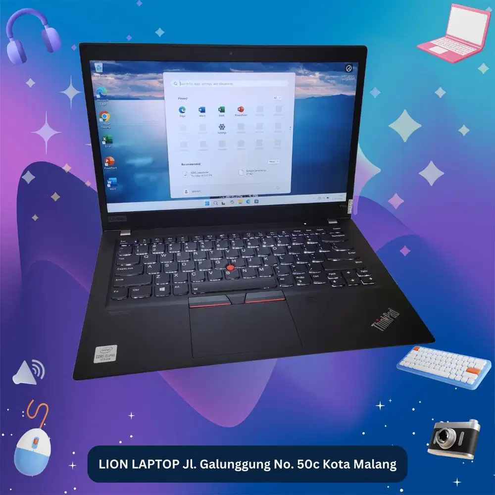 RAM 16GB Slim Core i5 Gen 10 SSD 256GB Lenovo Thinkpad T14s [03|08]