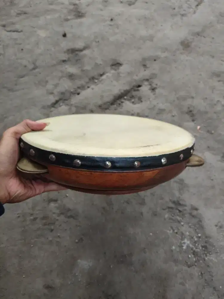 Rebana Hadroh Kayu Size 29,5 cm – Kulit Utuh, Suara Nyaring & Mantap!