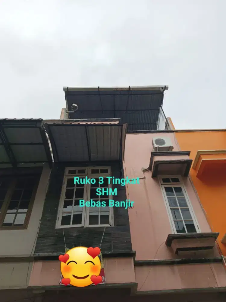 Dijual Ruko 3 Tk, Bebas banjir, Toren atas dan bawah, Inti Kota