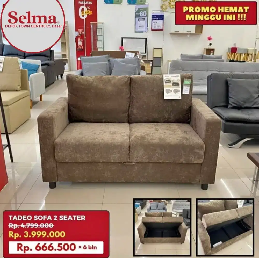 Sofa Penyimpanan Selma by Informa