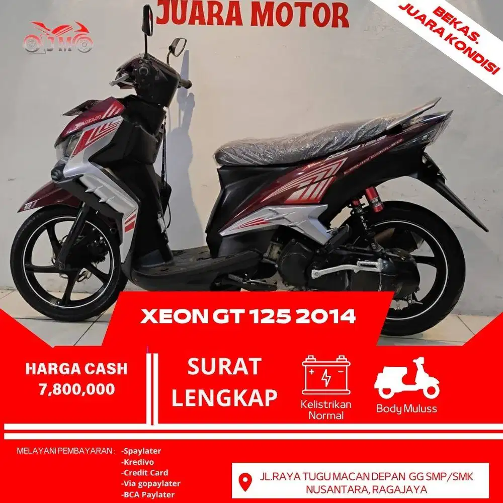 XEON GT 125 THN 2014 SURAT LENGKAP MESIN HALUS SEGEL UNIT SIAP PAKAI