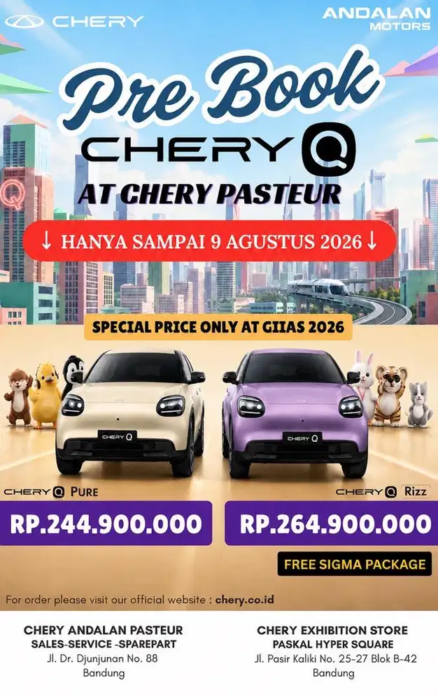 PREBOOK CHERY Q