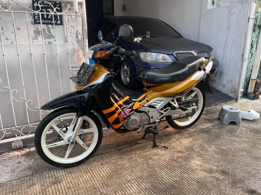 Satria RU 120 Orange Hitam