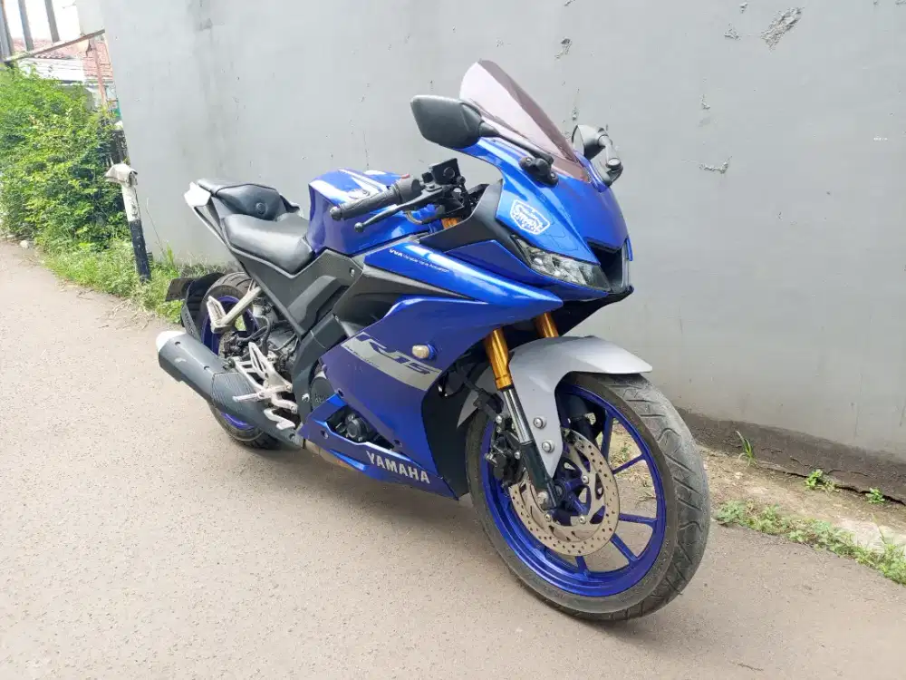 Yamaha R15 V3 tahun 2021 surat lengkap pajak telat plat Tangsel