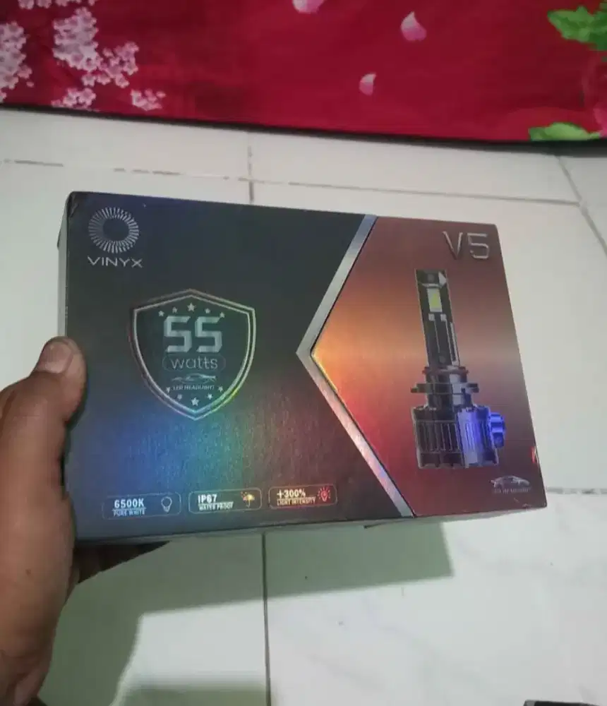LED Vinyx V5 CSP 55 Watt 3 Warna H4 (2 pcs)