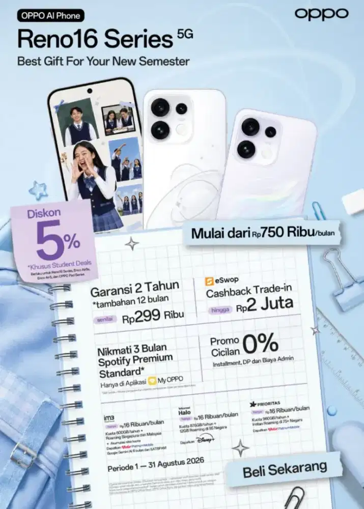Kredit oppo reno 16 series