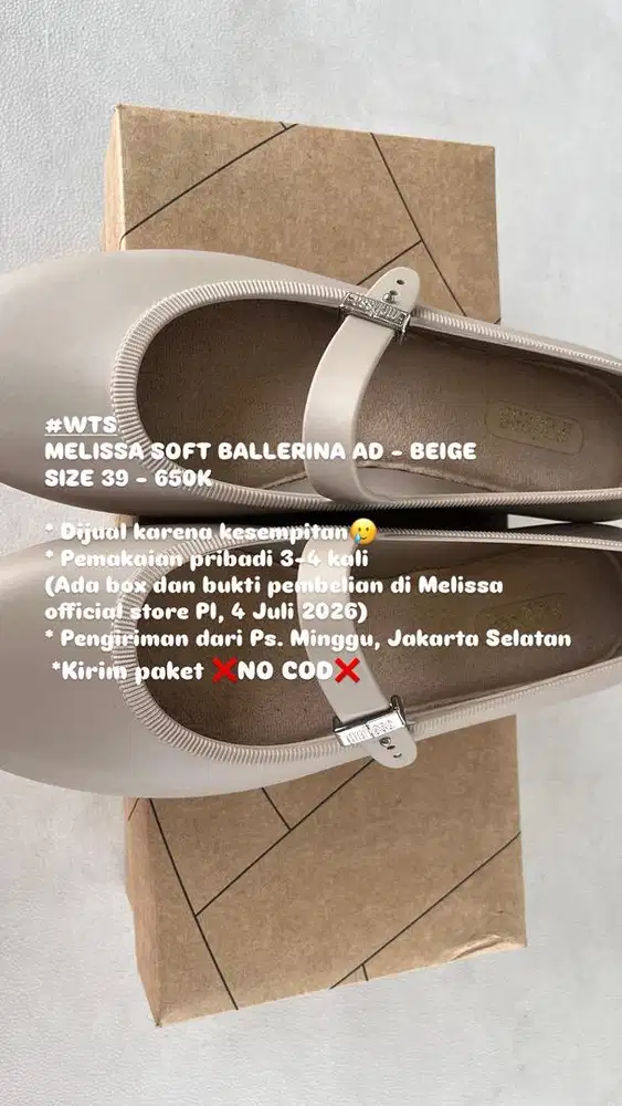 Melissa Soft Ballerina AD - Beige - Size 39