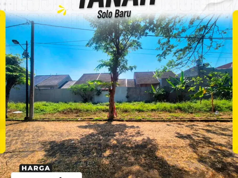 Tanah Kaveling Siap Bangun Strategis Dalam Cluster Eksklusif di Solo Baru Grogol Sukoharjo
