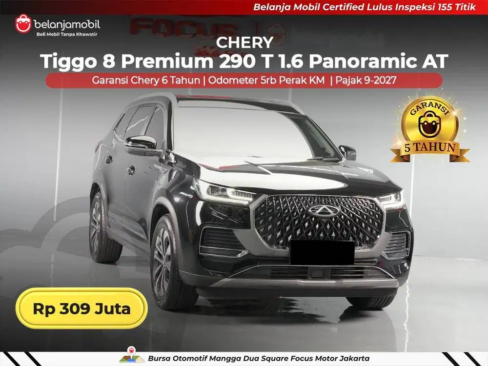 [ LOW KM 5RB ] Chery Tiggo 8 Premium 290 T 1.6 Panoramic 2025/2026