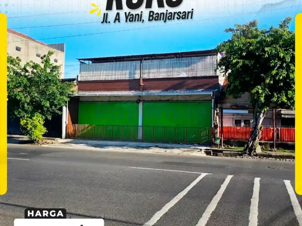 Sewa Ruko 2 Lantai Super Luas Strategis Pinggir Jalan Raya Utama Ahmad Yani Banjarsari Solo
