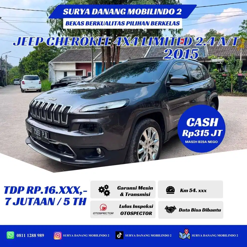 JEEP CHEROKEE 4X4 LIMITED 2.4 AUTOMATIC 2015 – GREY PANORAMIC