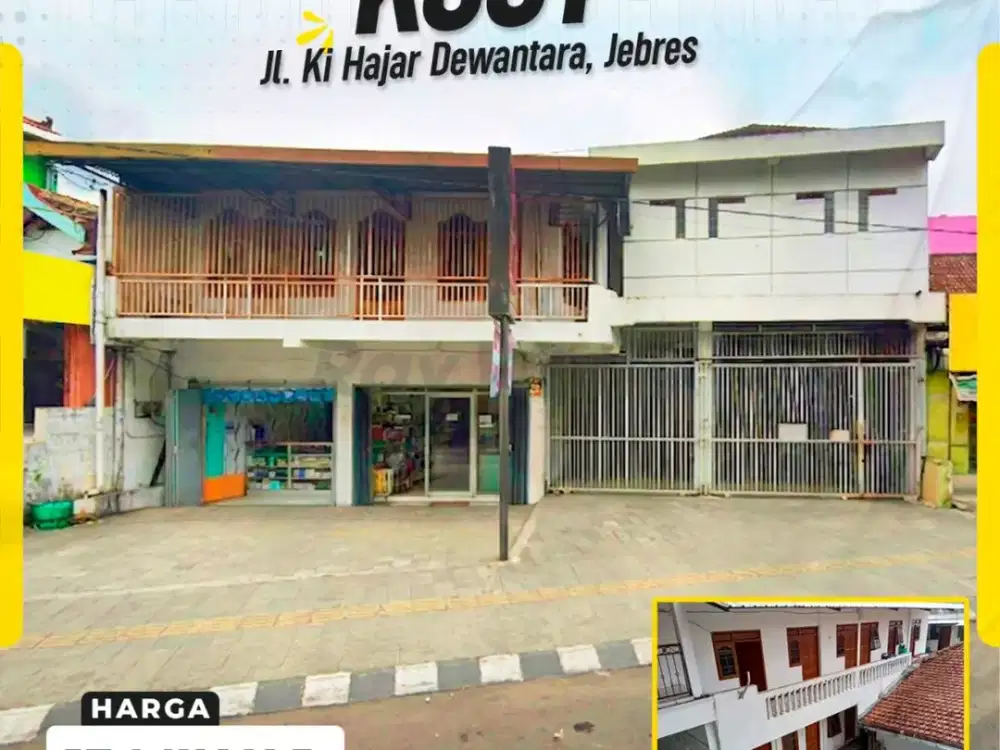 Investasi Kost Super Strategis 46 Kamar + 2 Unit Ruko di Pinggir Jalan Utama Ki Hajar Dewantara Jebres Solo
