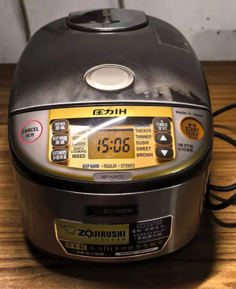 Rice cooker zojirushi NP-HJH10 made in japan mulus murah meriah